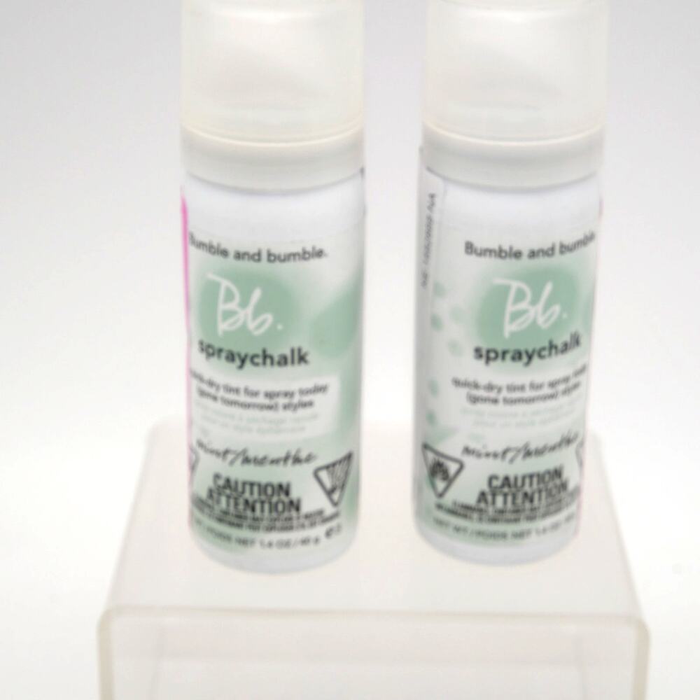 SET OF 2 NEW Bumble and Bumble Spray Chalk Quick Dry Tint Color Mint Green